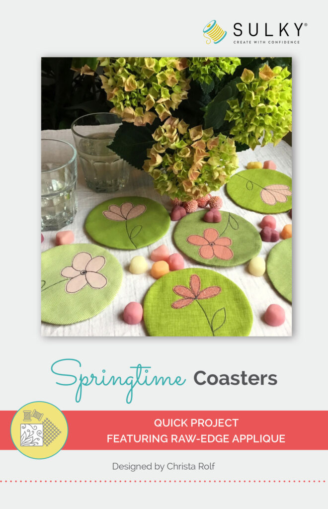 springtime coasters pattern cover