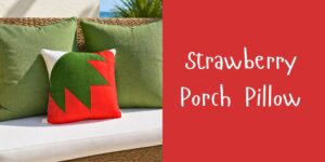 Strawberry Porch Pillow