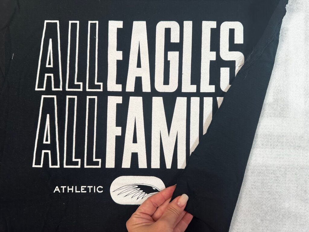 T-shirt Tote with fleece interlining