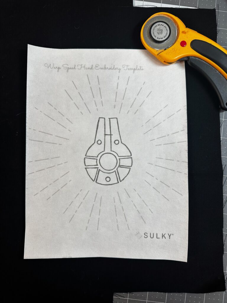 warp speed template printed