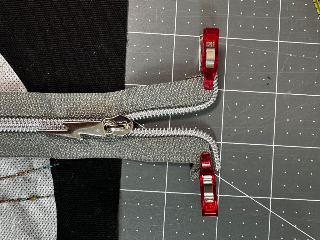 clipping zipper ends