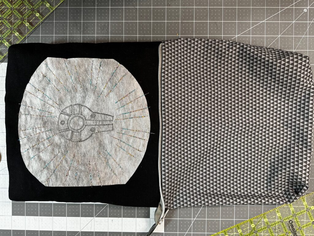 pouch turned right side out