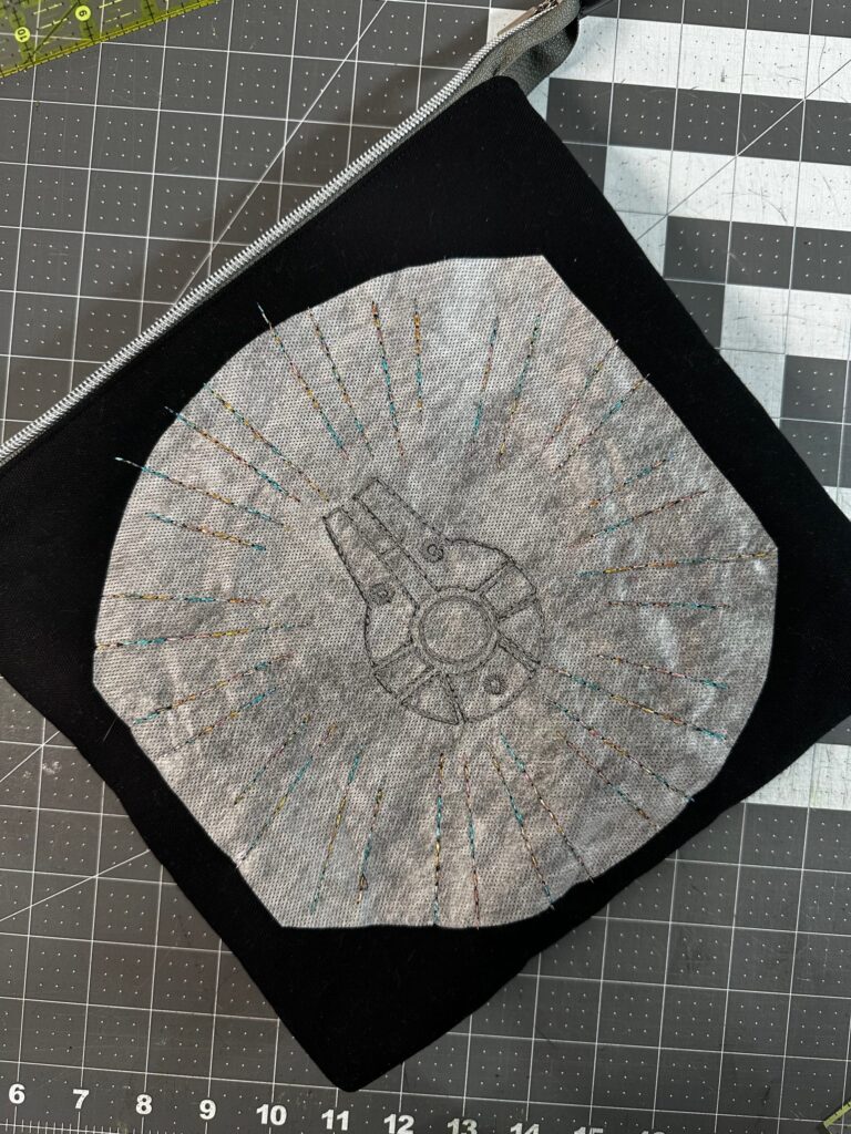 finished pouch with stabilizer intact
