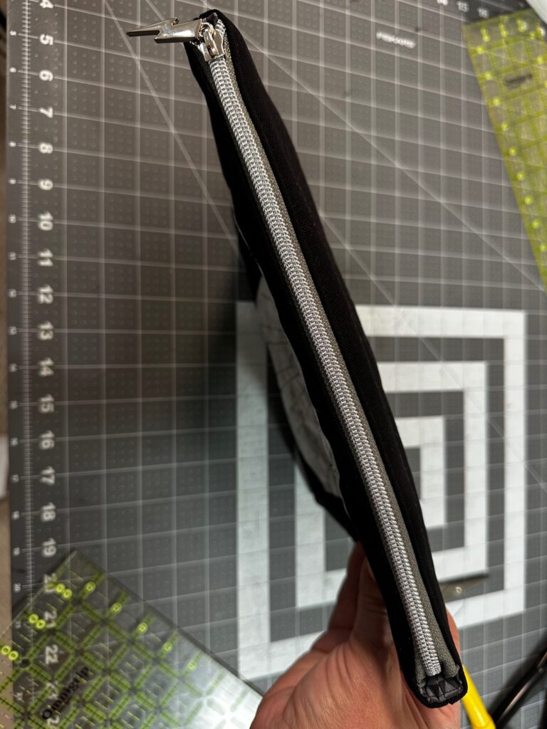 pouch zipped shut