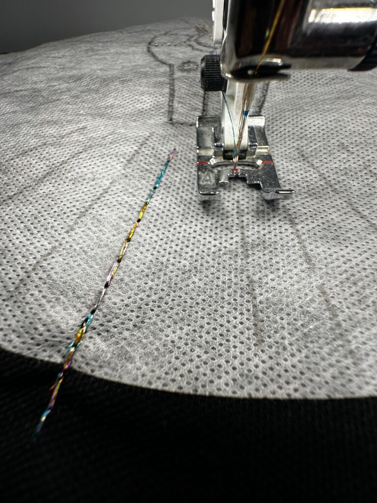 stitching light speed design lines