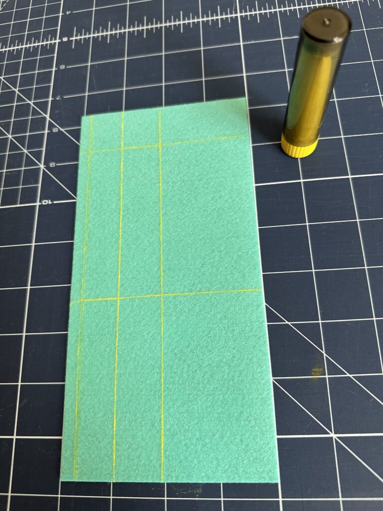 marking Felty for design placement