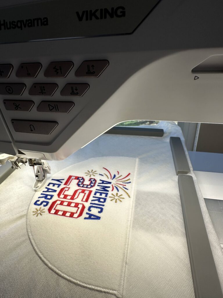 stitching America 250 design from Sulky