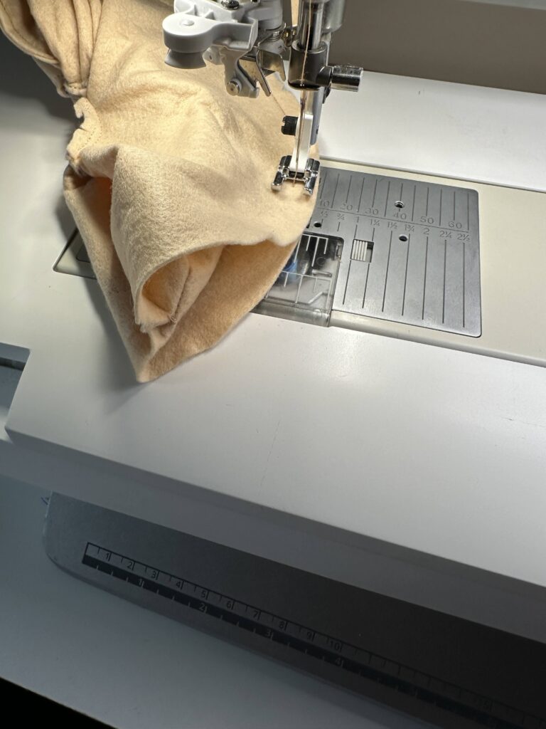 end of donut edge stitching
