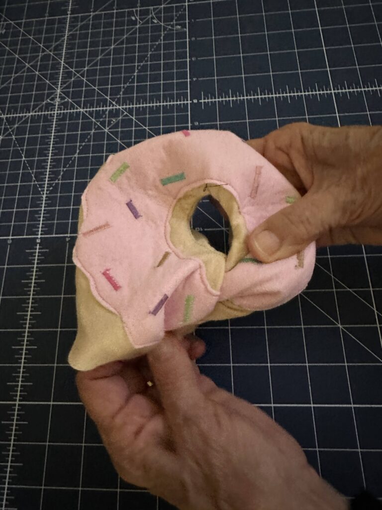 turning donut to the right side