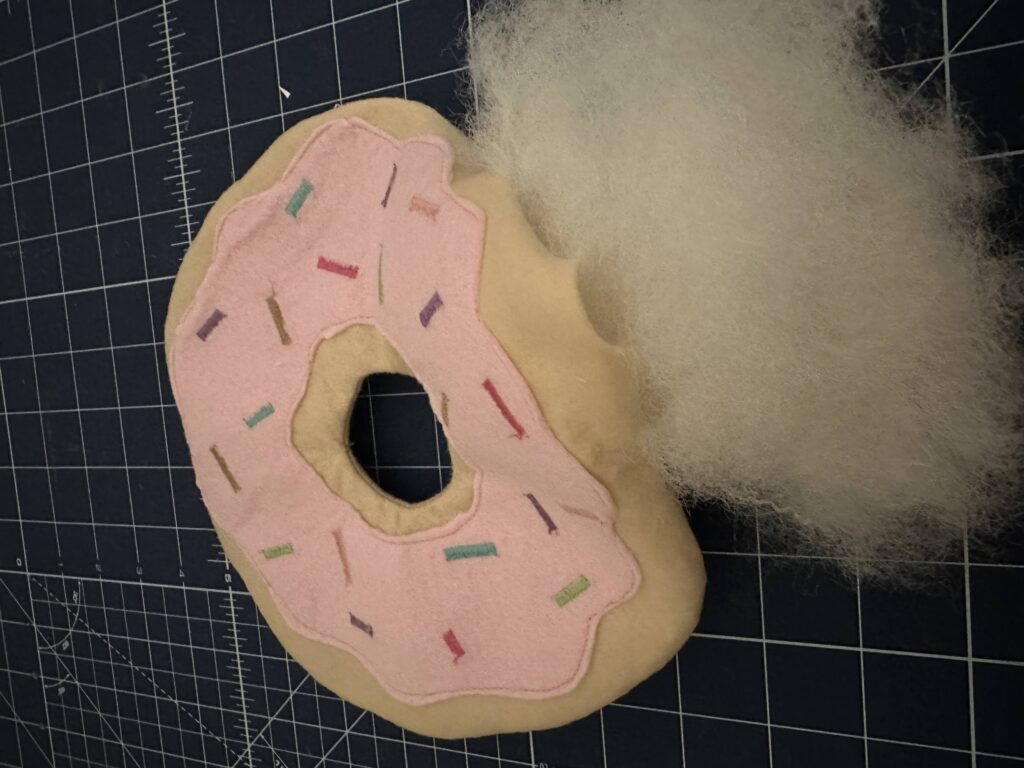 stuffing donut