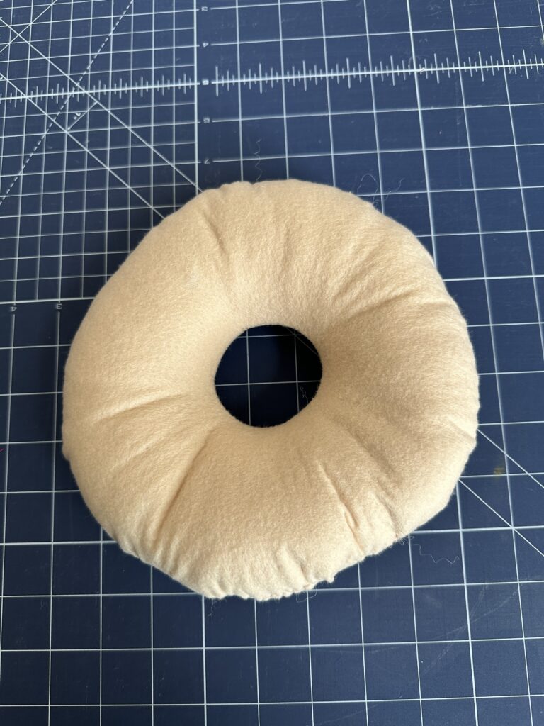 finished donut back