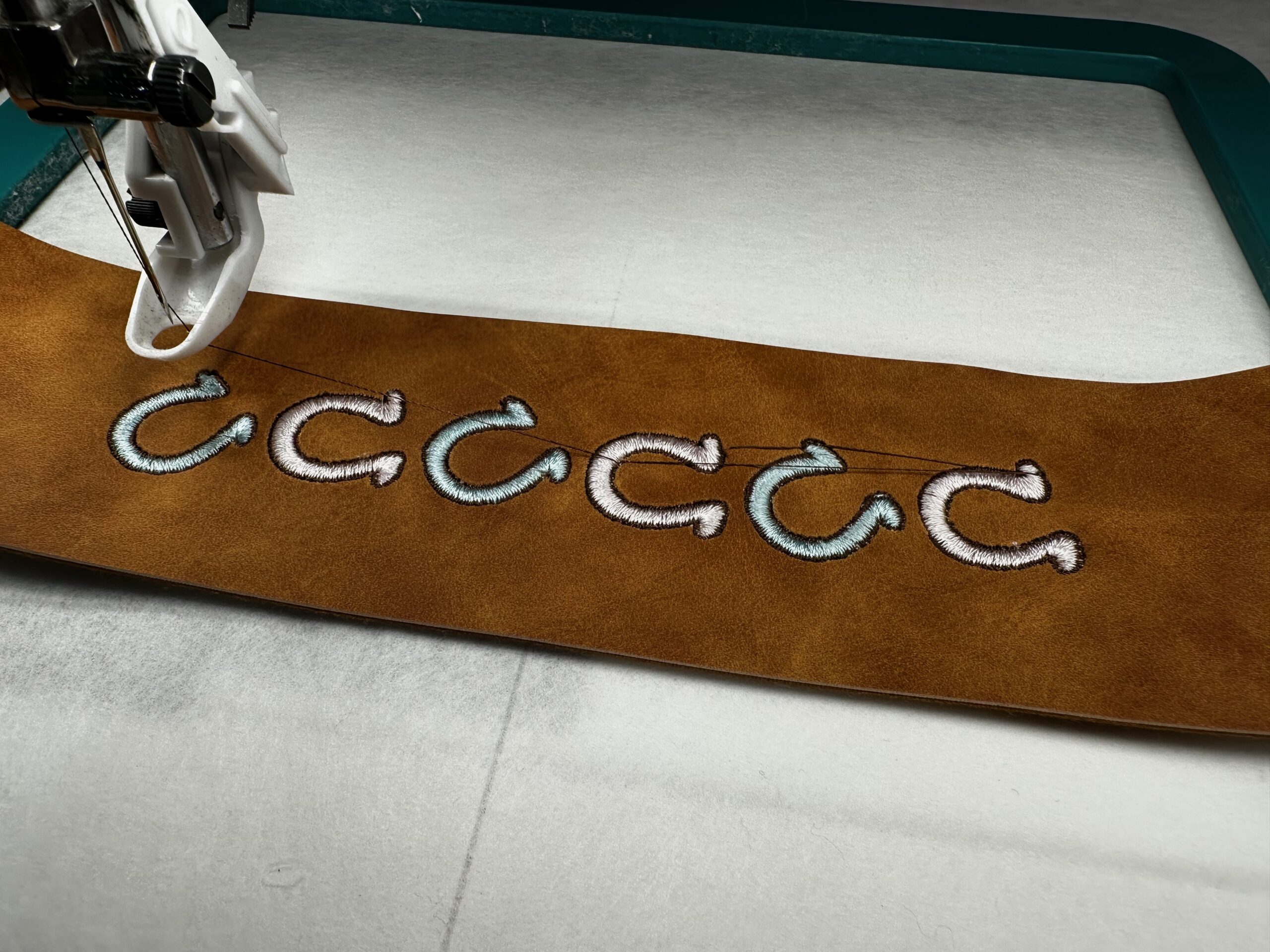Sabrina Horseshoe Border on Faux Leather