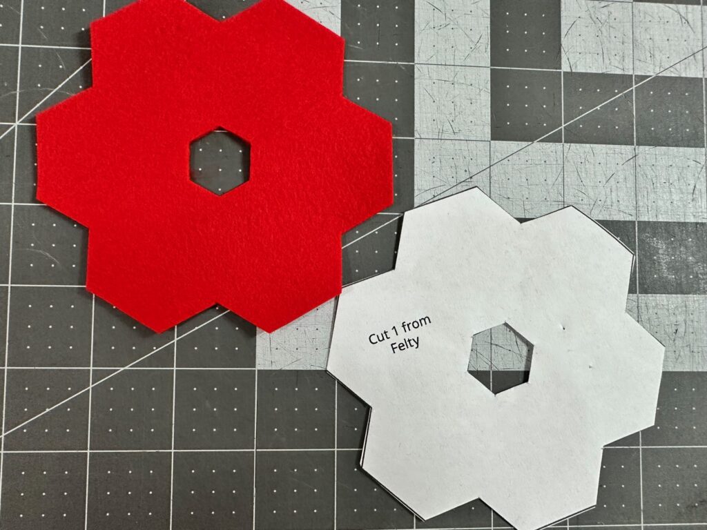Felty ornament shape