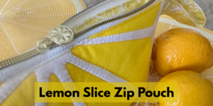 Lemon Slice Zip Pouch