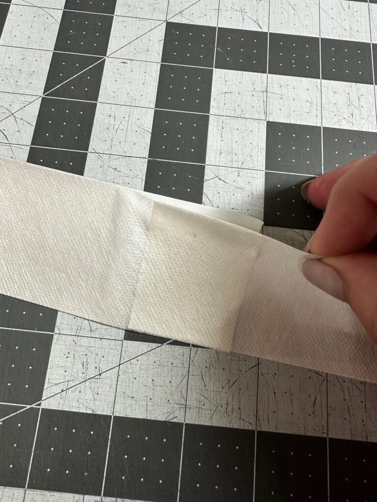 connecting Stick 'n Stitch pieces