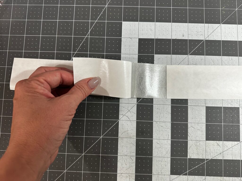removing paper backing from Stick n Stitch pieces