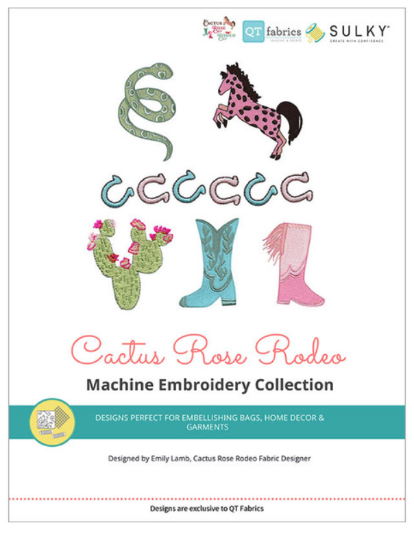 Cactus Rose Rodeo Machine Embroidery Collection