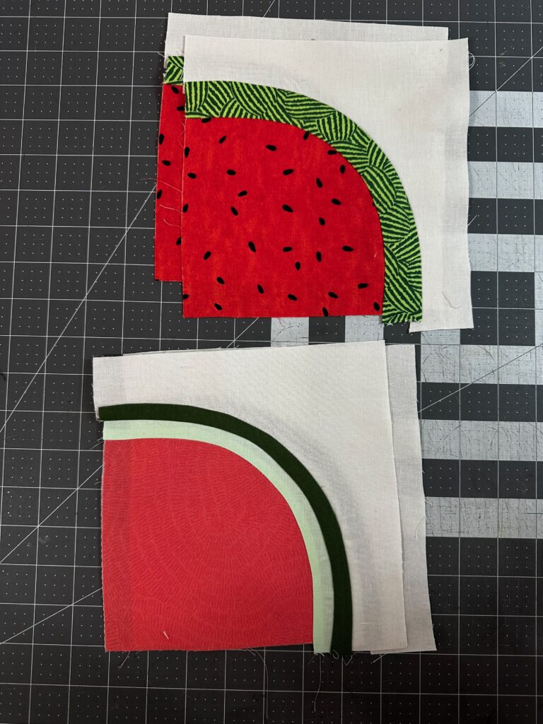 pressed, finished watermelon blocks