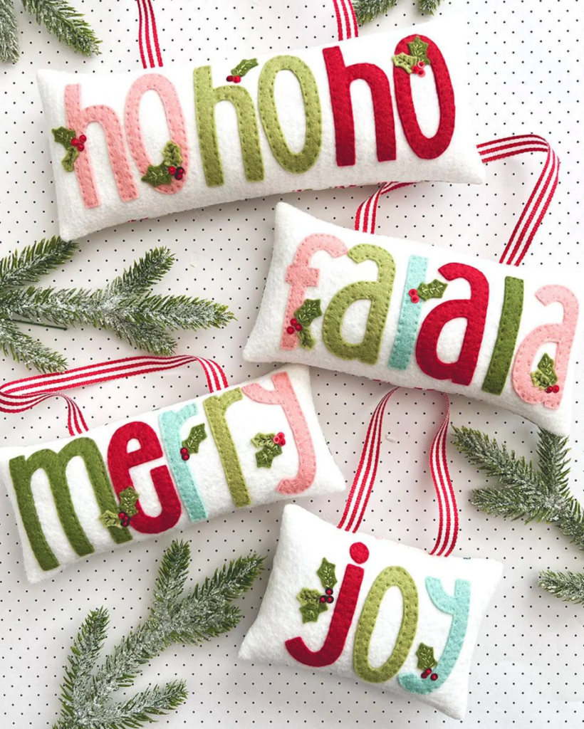 Felty Appliqué Ornaments