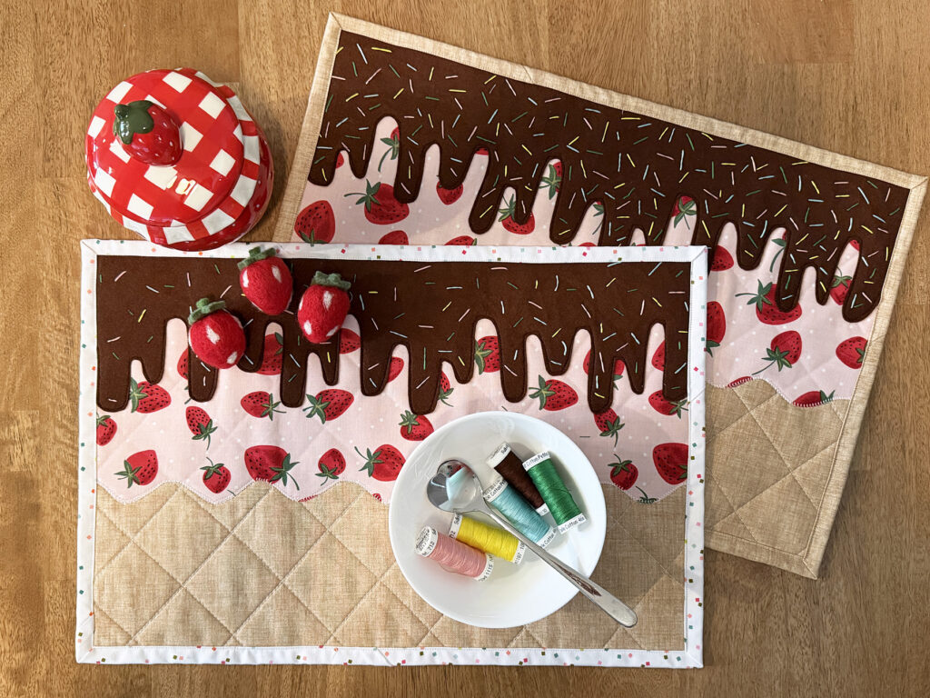 finished ice cream sundae placemats
