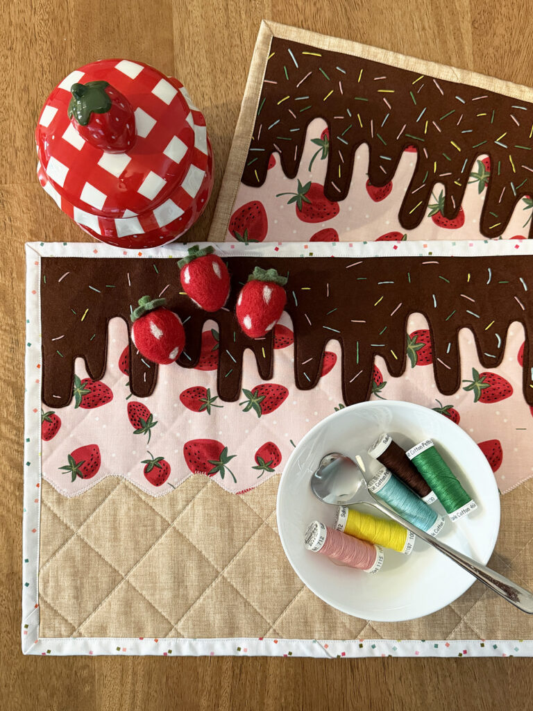 ice cream sundae placemat set