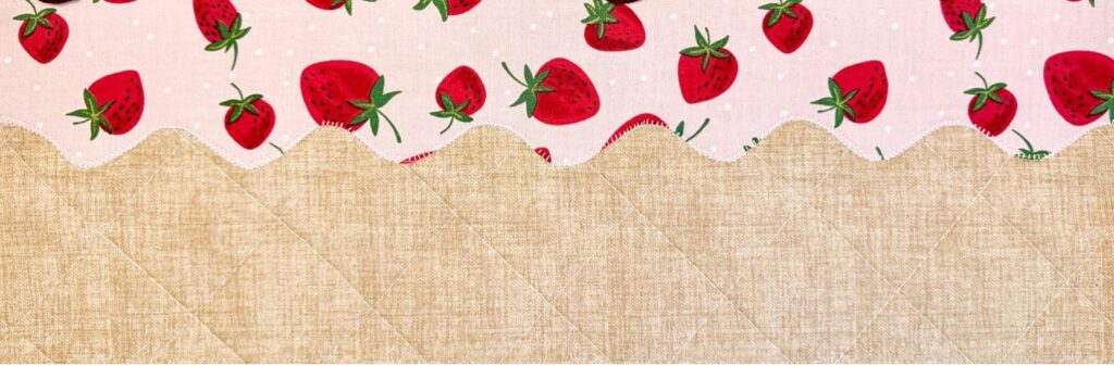 decorative topstitch on ice cream fabrics
