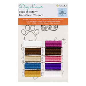 Dog Lover Stick 'n Stitch Transfers with Thread