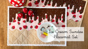 Ice Cream Sundae Placemat Set
