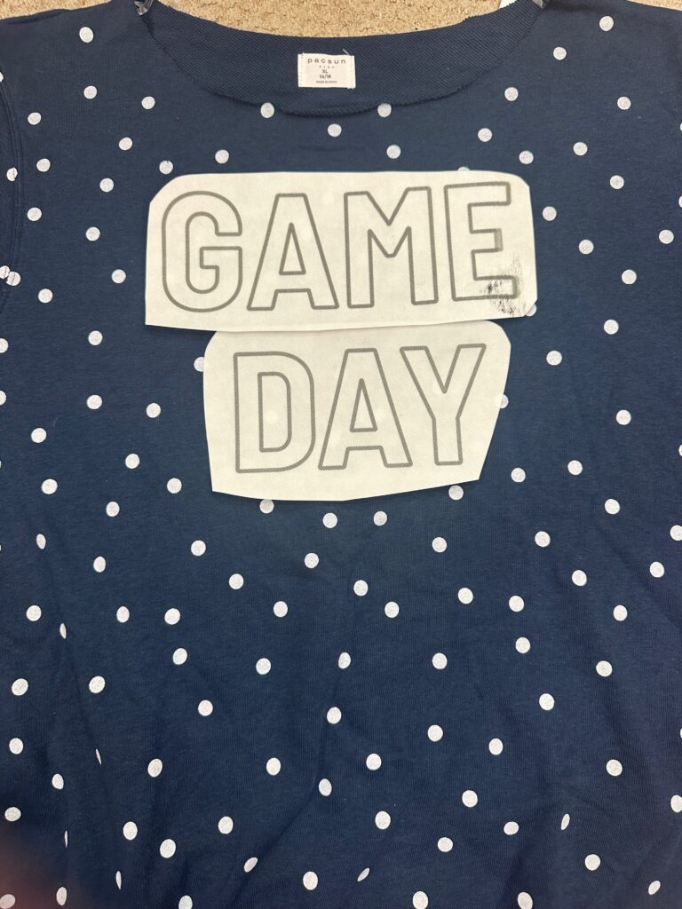 Game Day Sweatshirt templates on Stick 'n Stitch