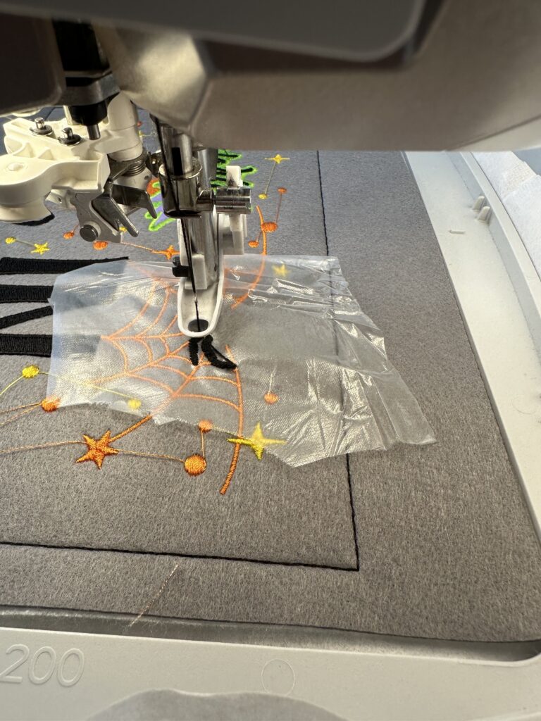 using Solvy for Filaine stitching