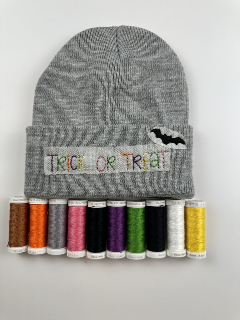 Trick or Treat hat with Spooky transfers