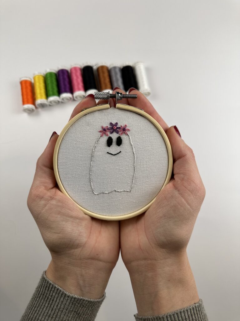 Spooky ghost with Sulky 12 wt. Cotton Thread