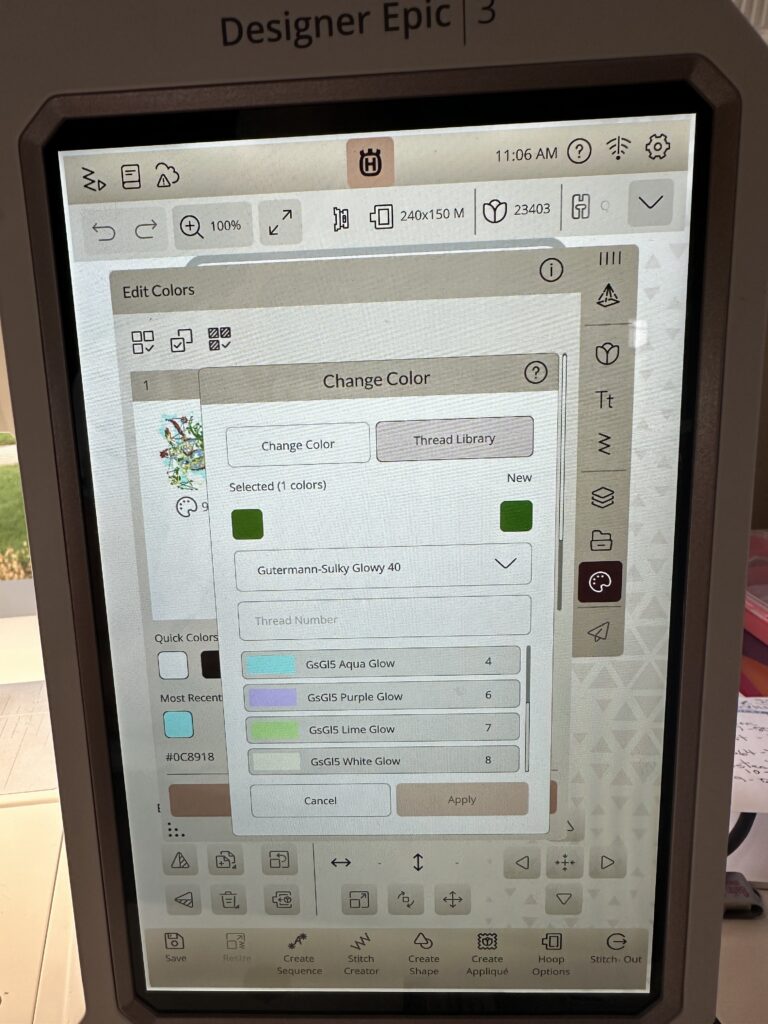 using software to reassign colors