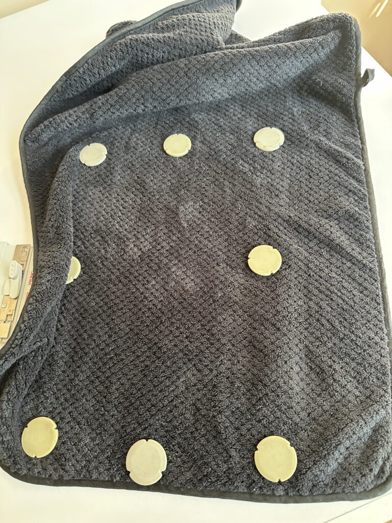 towel in hoop
