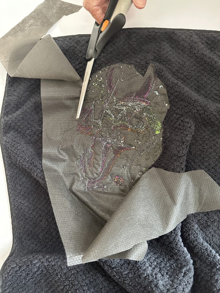 removing Soft n Sheer from towel back