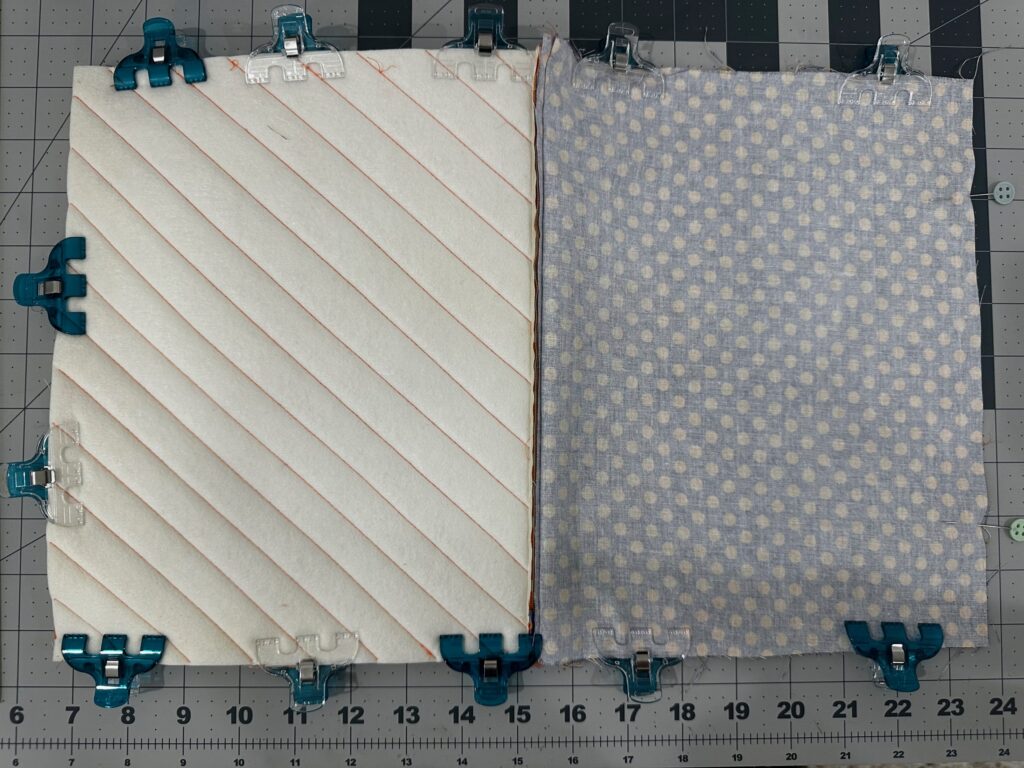 candy bag zip pouch clipped for sewing