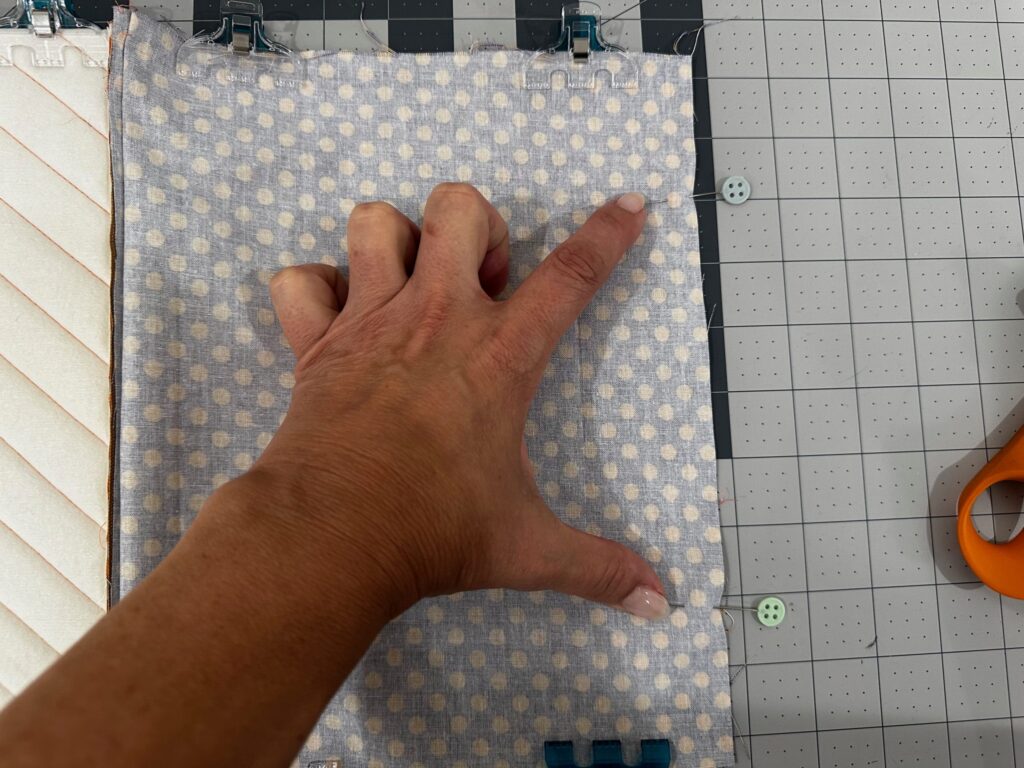 pin-mark opening in candy pouch lining