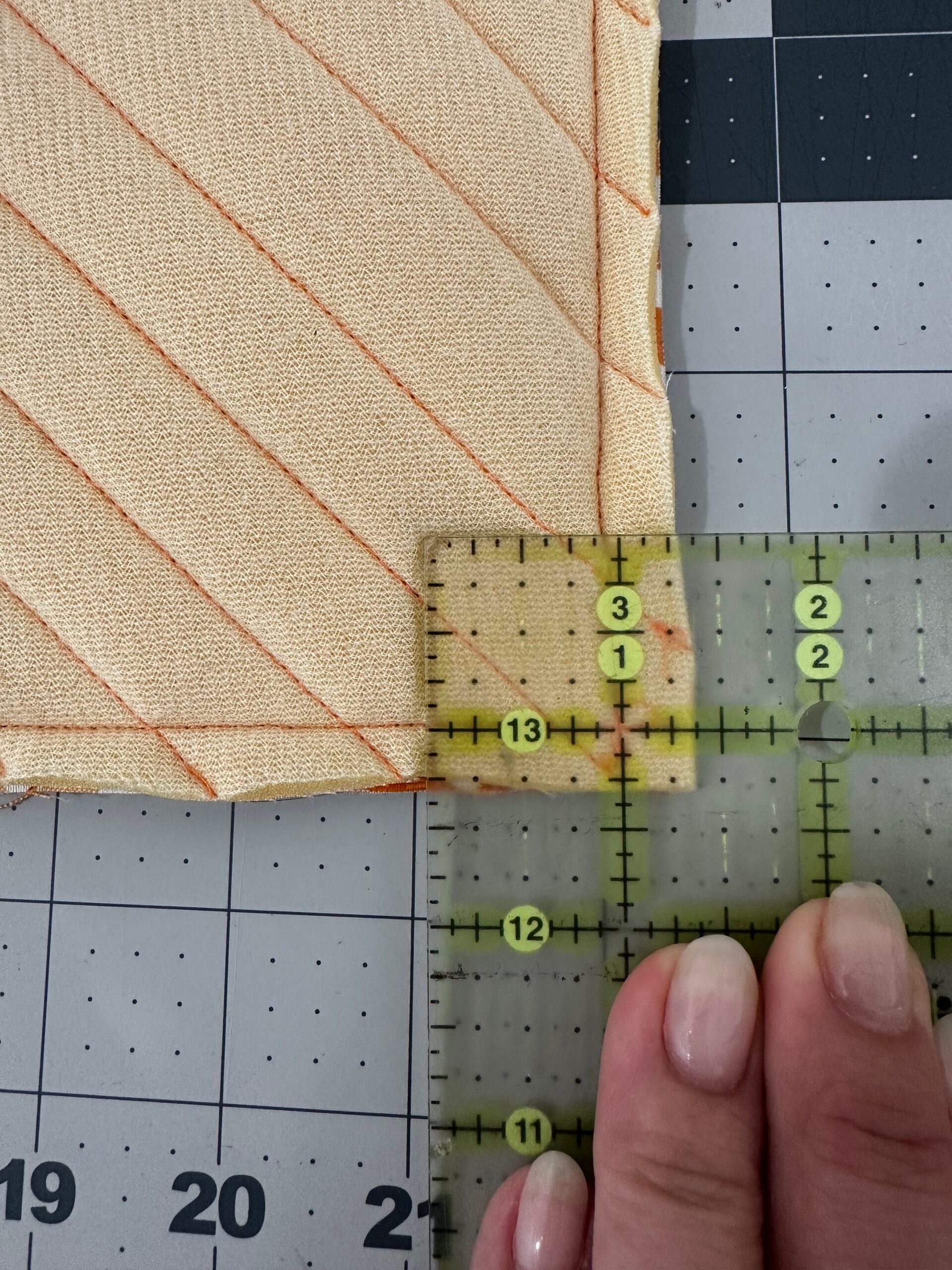 marking boxed corners on candy bag