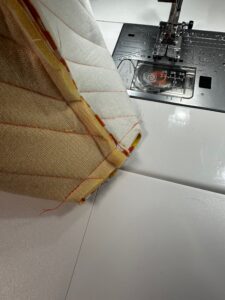 boxed corners are stitched