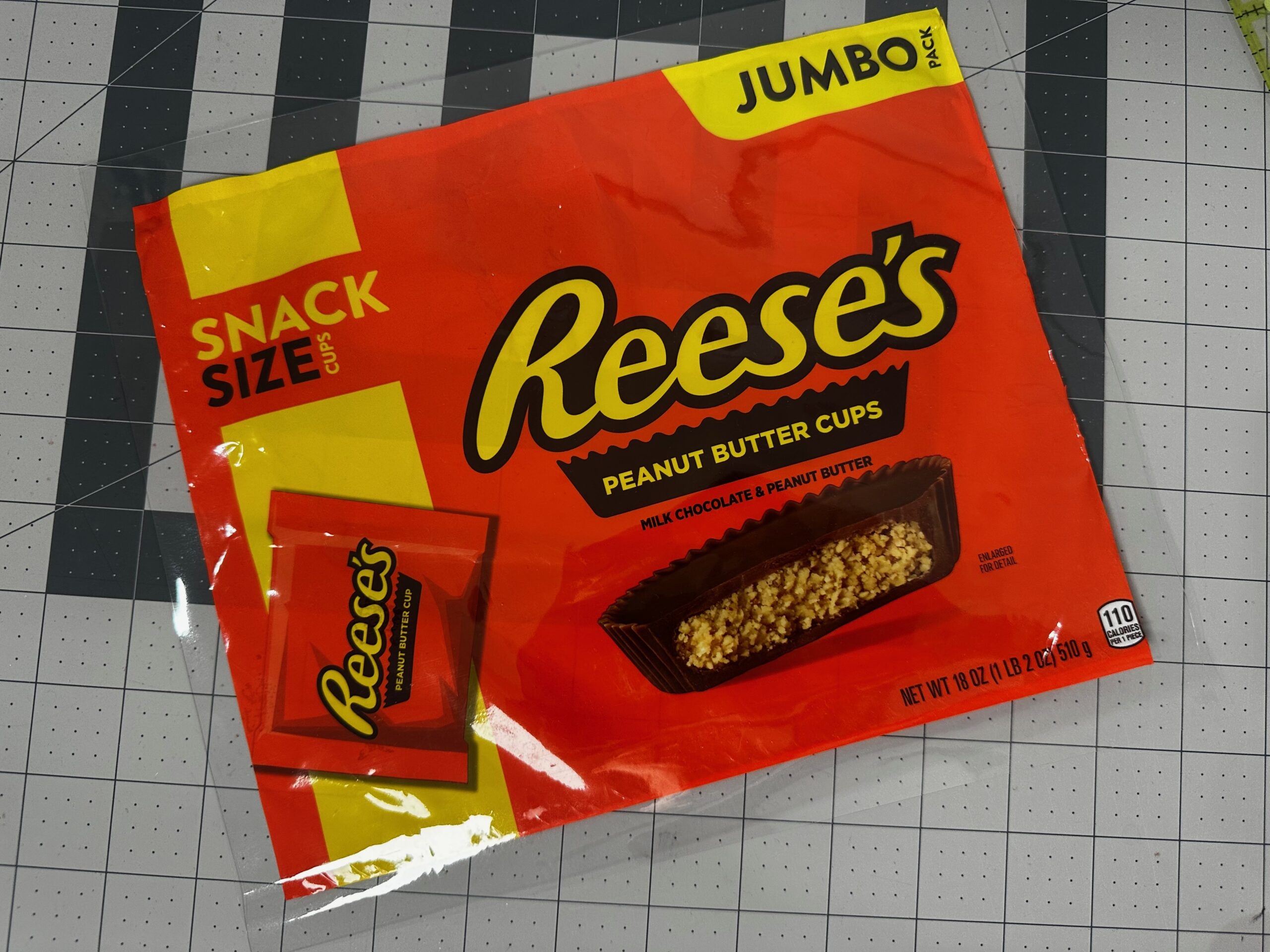 candy bag front trimmed