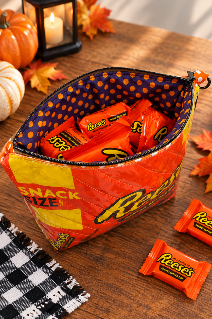 candy bag zip pouch full of candy