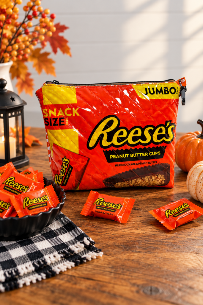 Candy Bag on Halloween Fall table
